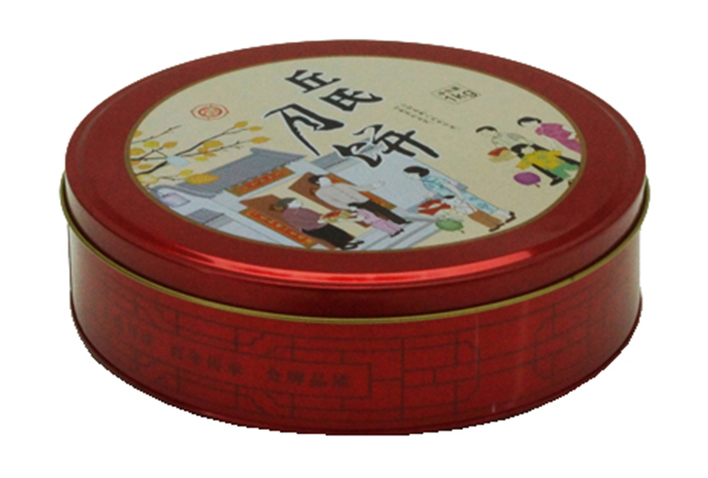 圓形月餅鐵盒包裝盒 圓形月餅鐵盒包裝盒