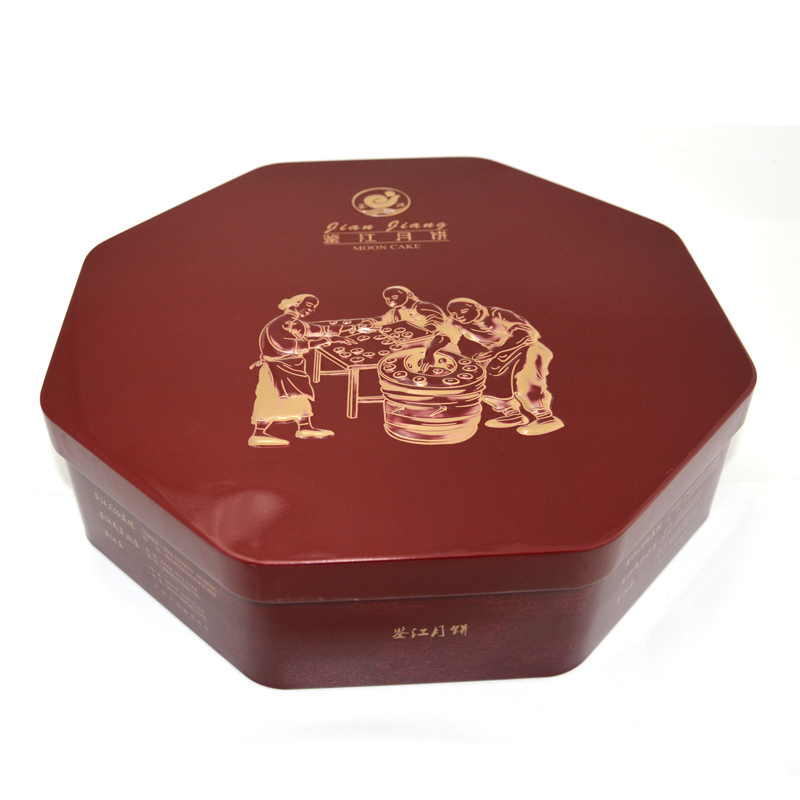 八角形月餅鐵盒 八角形月餅鐵盒