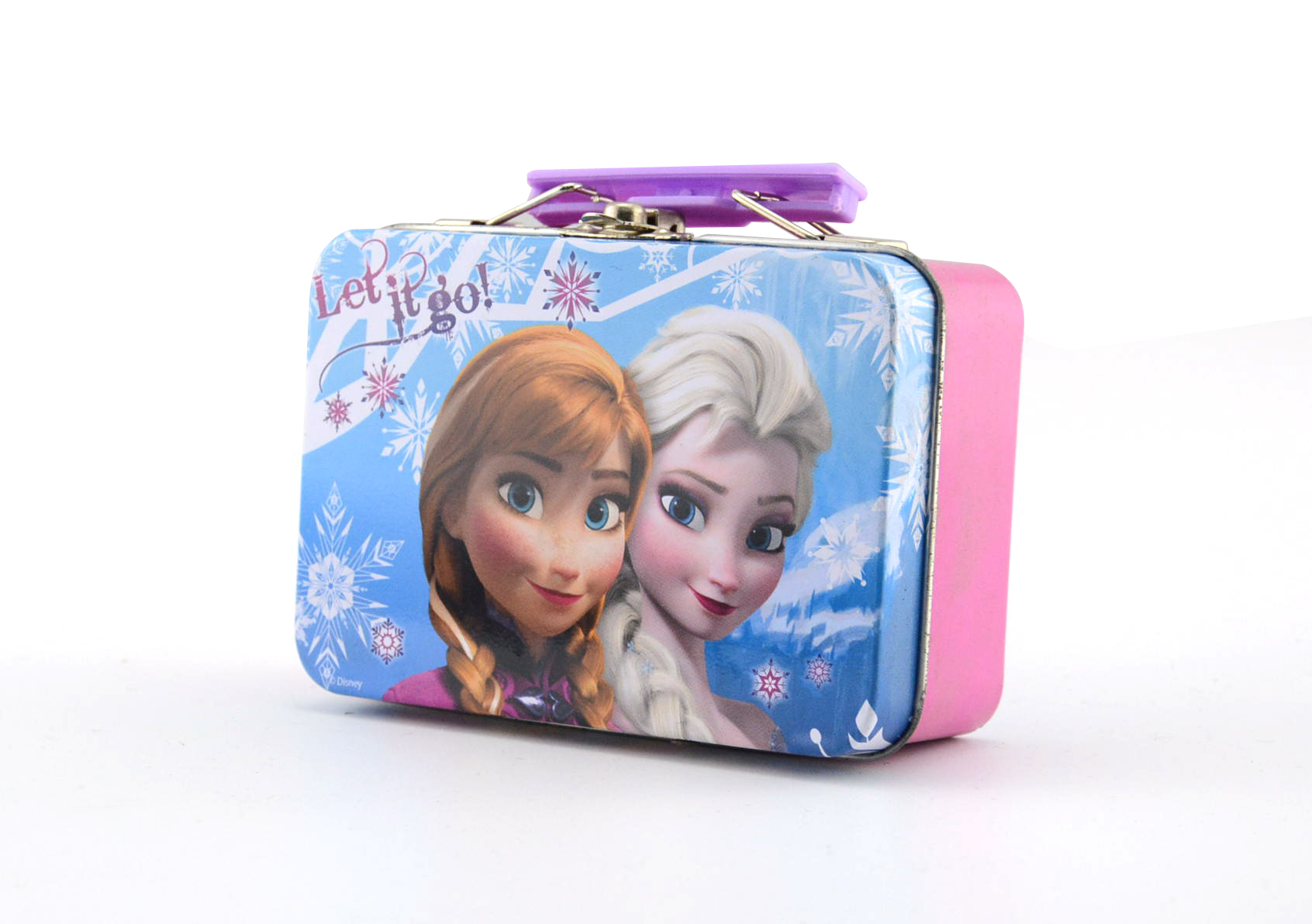 冰雪奇緣卡通手提文具鐵盒 冰雪奇緣卡通手提文具鐵盒