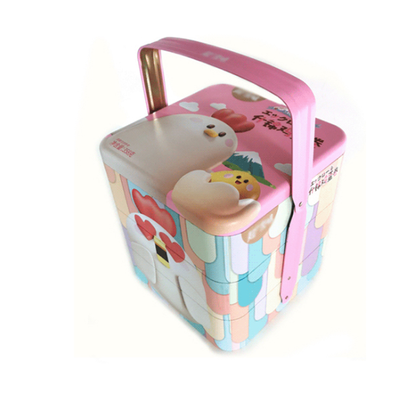 手提三層禮品鐵盒