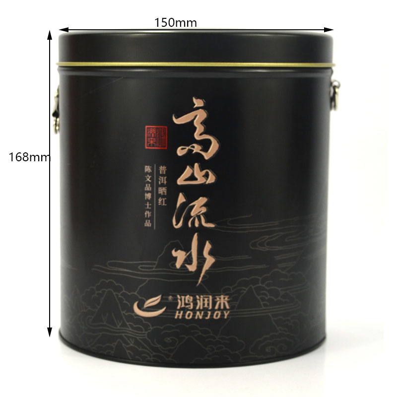 圓形普洱茶鐵罐定做