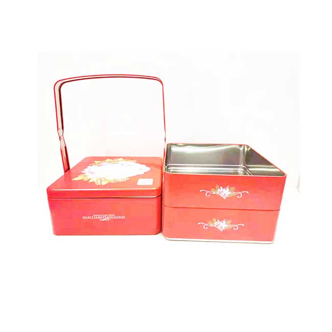 帶手提月餅鐵盒