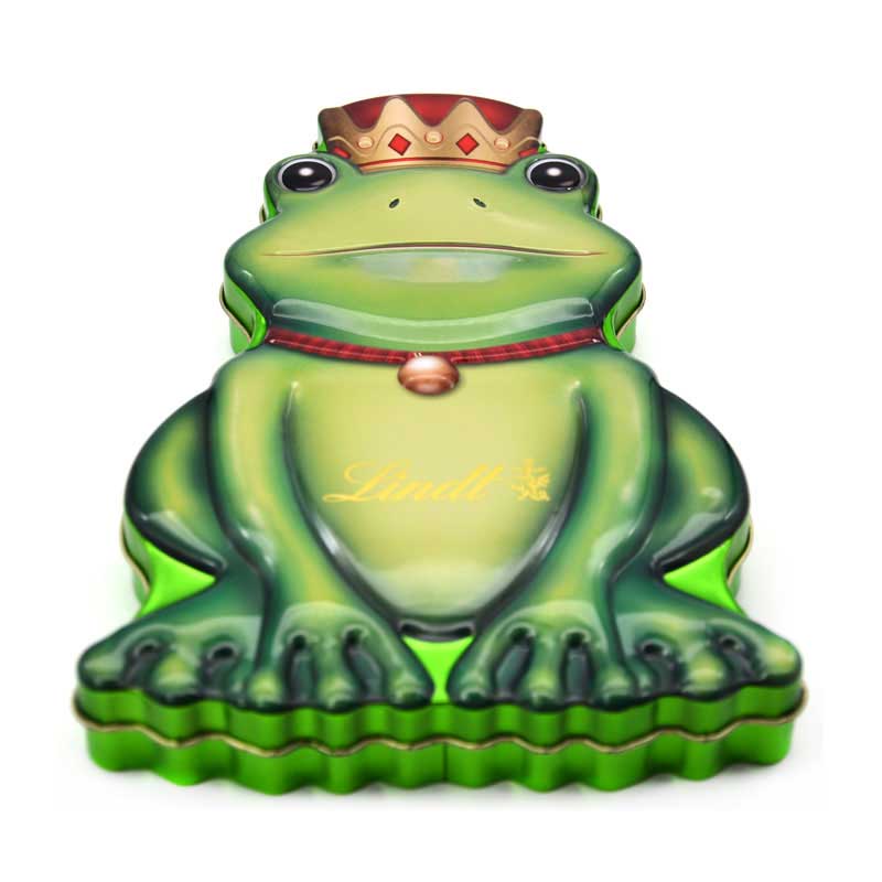 青蛙王子形狀糖果鐵盒 青蛙王子形狀糖果鐵盒