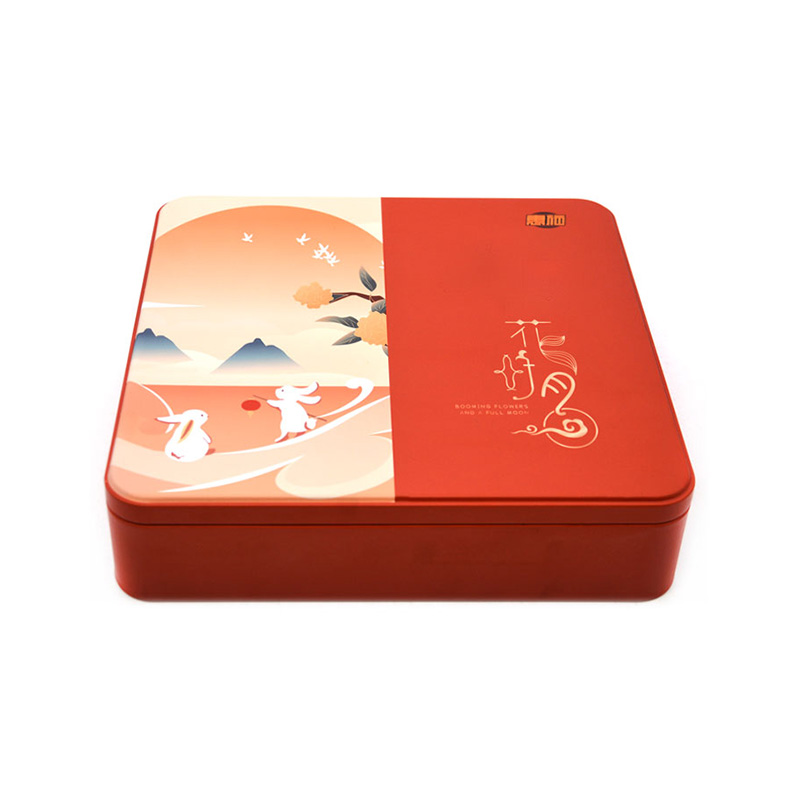 四個裝月餅鐵盒 四個裝月餅鐵盒